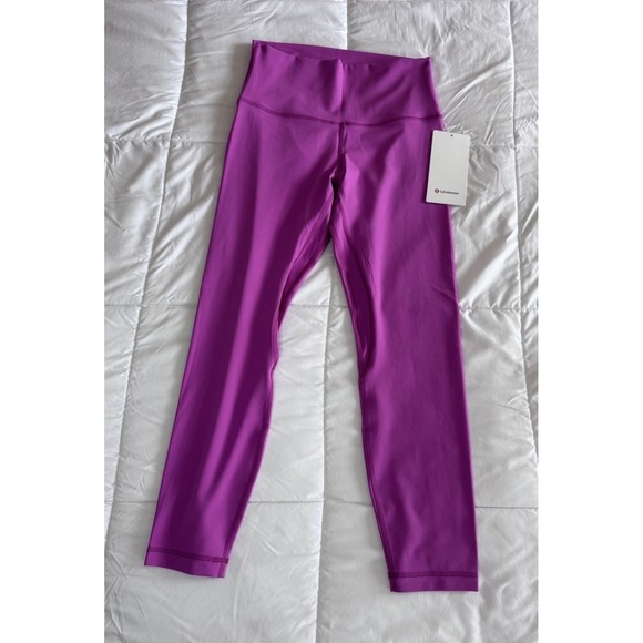 New Lululemon Align HR Pant 25" Size 8 Legging Pant POW Pink , Nulu, NWT - Picture 1 of 10